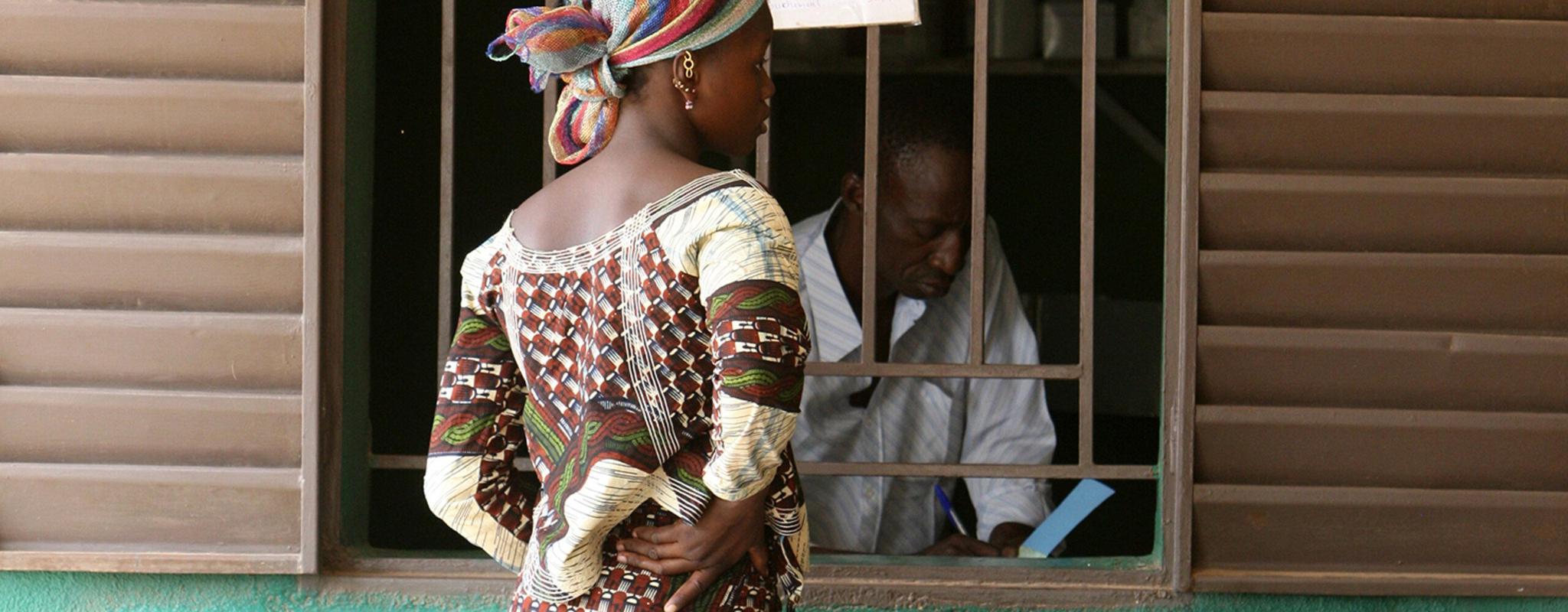 A hospital pharmacy in Mali