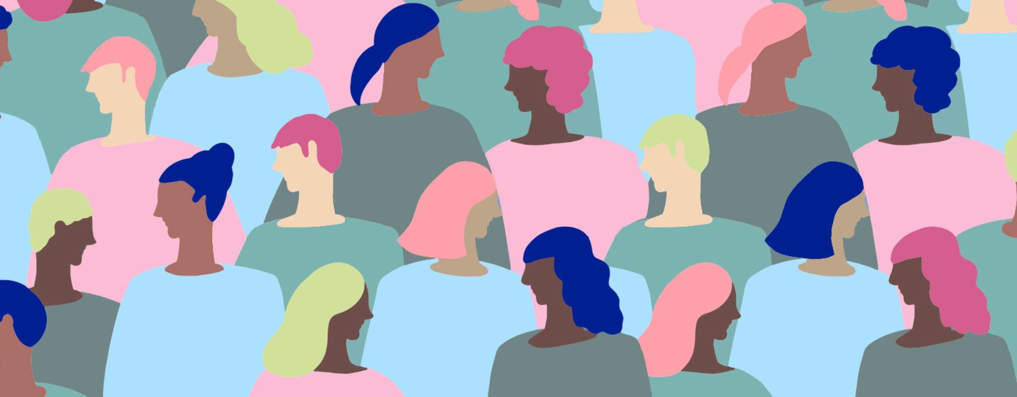 Illustration of lots of different people.