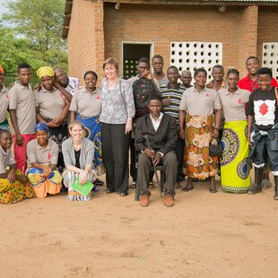 Group photo of the HIV-self testing team 