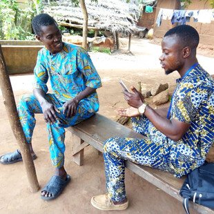 Face to face interview taking place in Benin as part of the Gallup World Poll 2018..