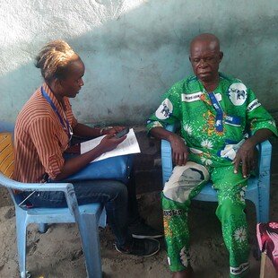 Face-to-face interview taking place in the Democratic Republic of the Congo as part of the Gallup World Poll 2018